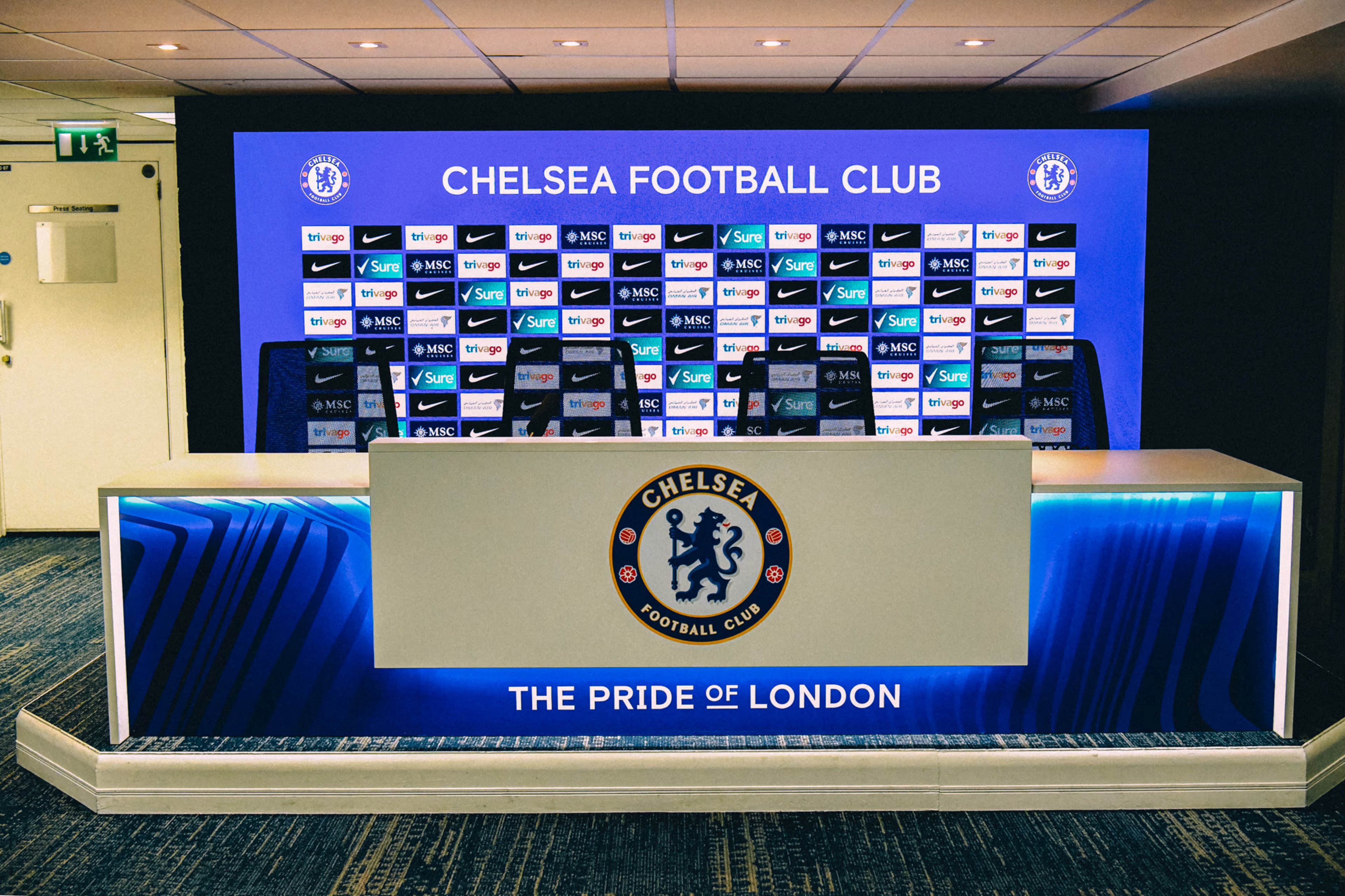 Salle de presse Chelsea FC