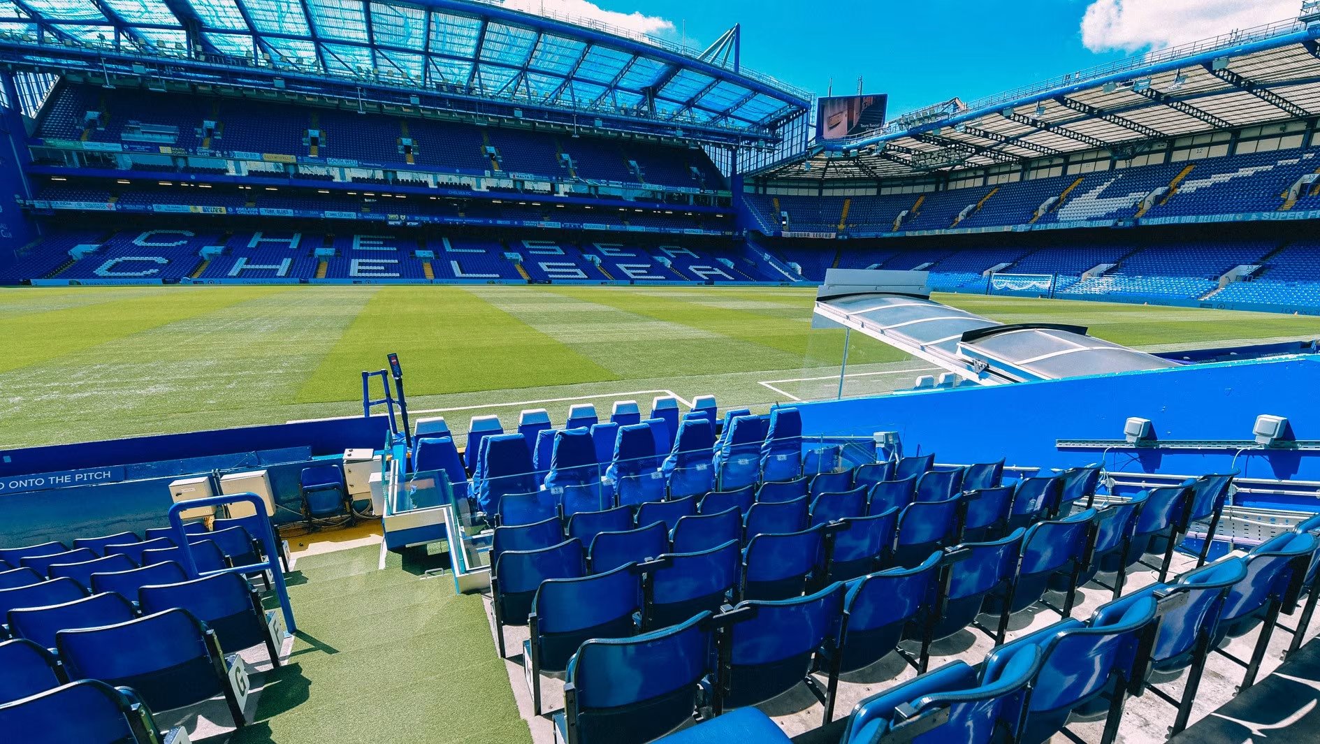 La pelouse de Stamford Bridge