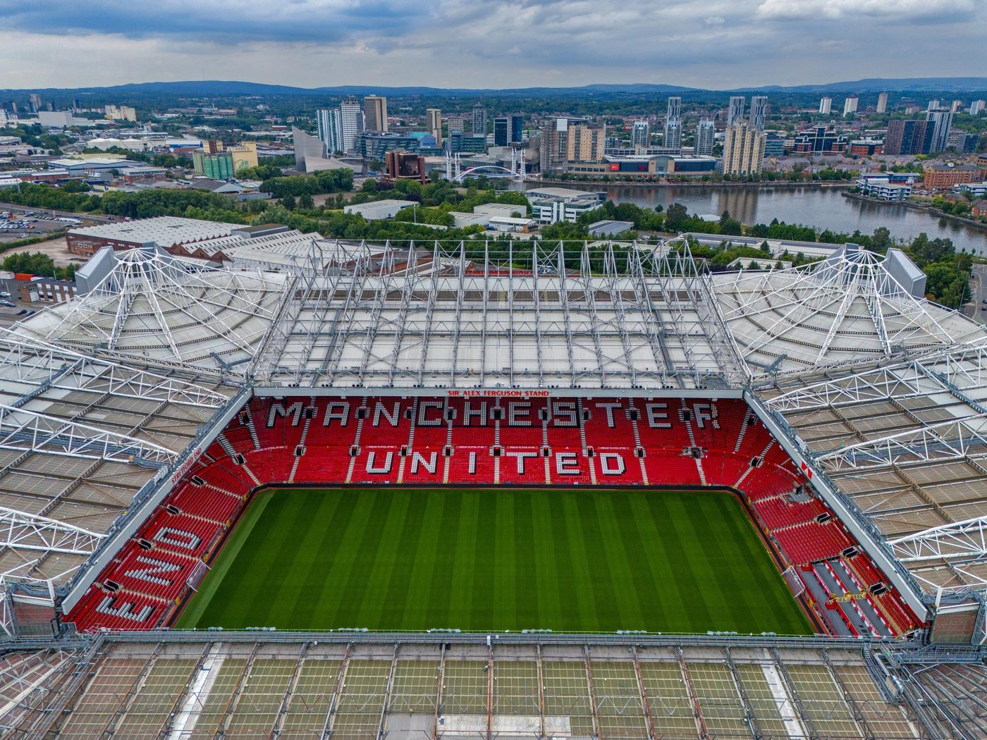 Vue aérienne Old Trafford